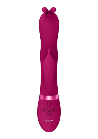 Gada Triple Action Vibrating Rabbit Vibrator by Shots Toys - Rabbit Vibrators