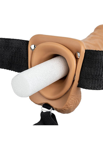 RealRock Hollow Strapon with Balls by Shots Toys - Strap On Sextoys