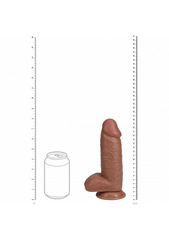 RealRock Thick Straight Dong Tan by Shots Toys - Realistic Dildos
