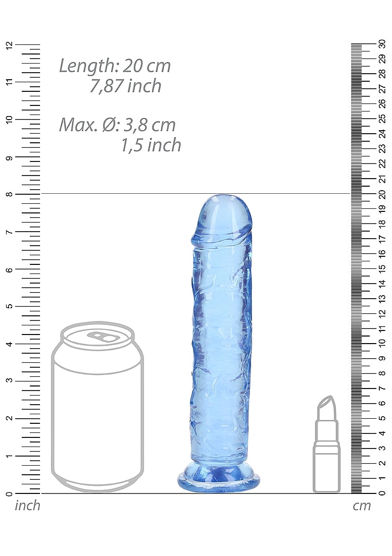 Shots Toys Straight 7 Inch Crystal Clear Dildo With No Balls - Realistic Dildos