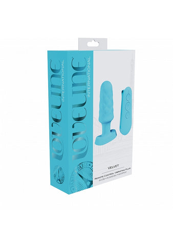 Loveline Velvet Remote Control Vibrating Butt Plug - Butt Plugs