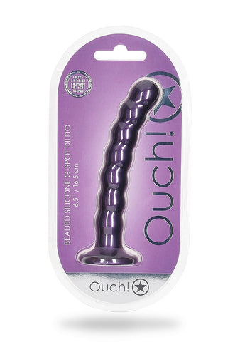 Beaded Suction Cup G-Spot Dildo by Shots Toys - Non-Realistic Dildos