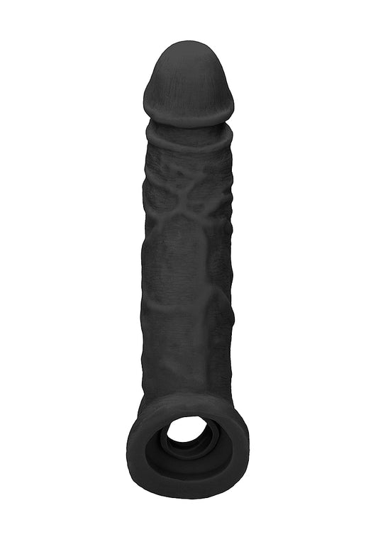 REALROCK Realistic Penis Extender with Cock Rings - Penis Sleeves and Extenders
