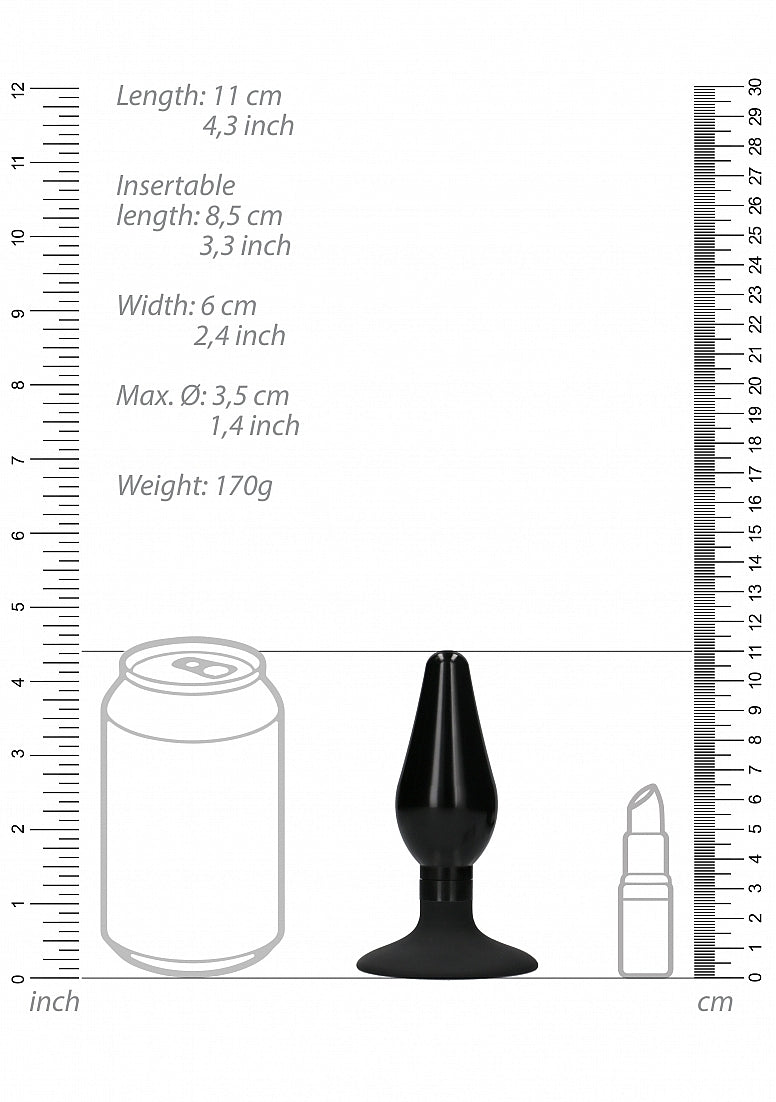 Shots Interchangeable Rounded Butt Plug Set Large - Butt Plugs