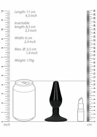 Interchangeable Rounded Butt Plug Set by Shots Toys - Butt Plugs