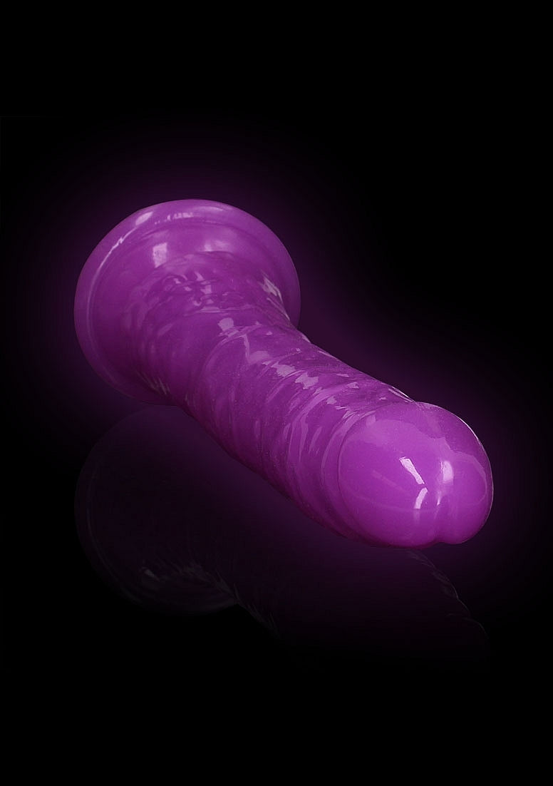 Shots REALROCK 29 cm Slim Glow in the Dark Neon Dong - Realistic Dildos