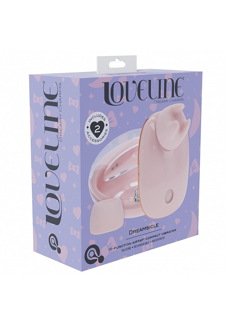 Shots Loveline Dreamsicle AirTapTech Rechargeable Vibrator - Clit Ticklers and Pulsators