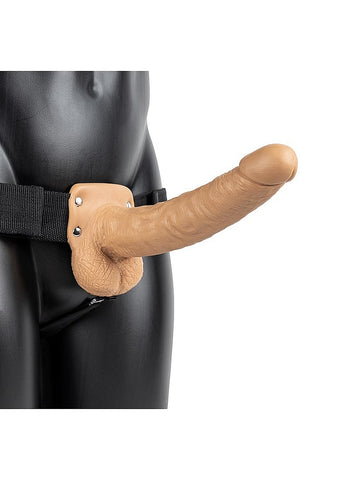 RealRock Hollow Strapon with Balls by Shots Toys - Strap On Sextoys