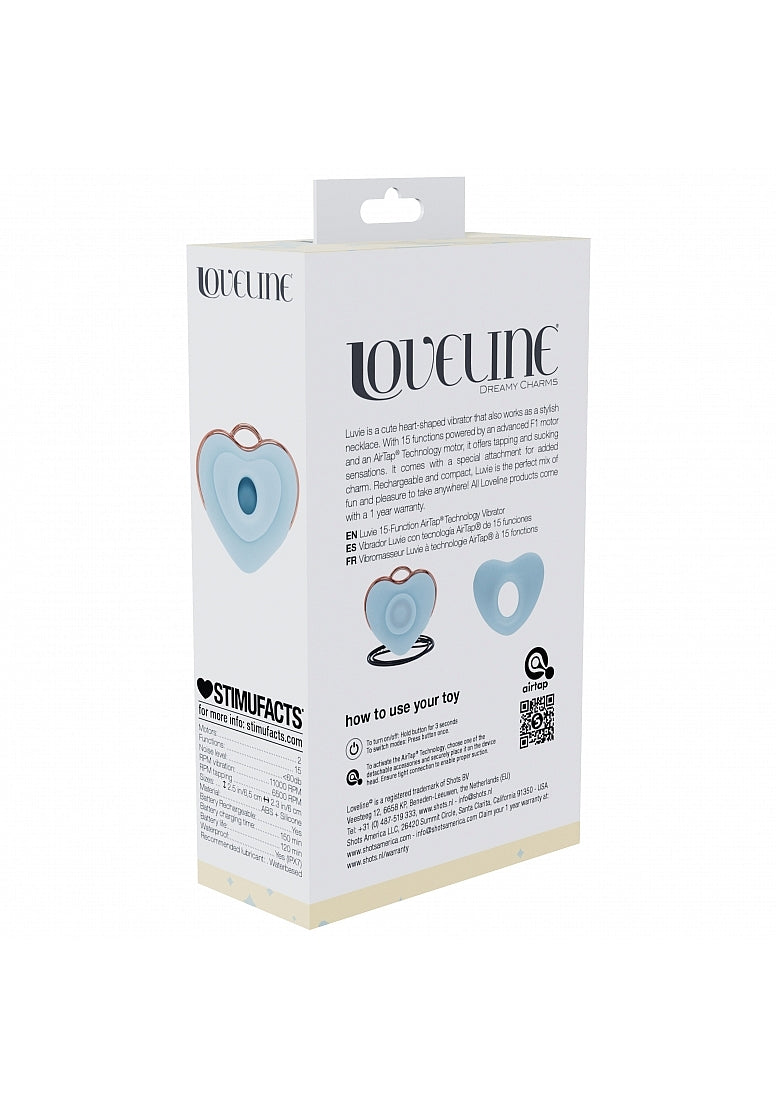 Shots Loveline Luvie AirTapTech 10 Speed Clitoral Vibrator - Clit Ticklers and Pulsators