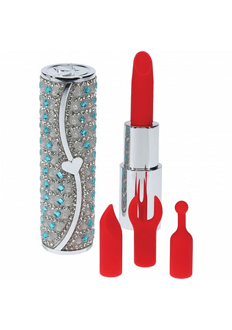 Loveline Tiffany 10 Functions Lipstick Vibrator - Personal Massagers