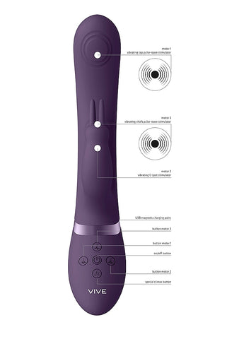 May Dual Pulse Wave Rabbit Vibe Rabbit Vibrator - Rabbit Vibrators