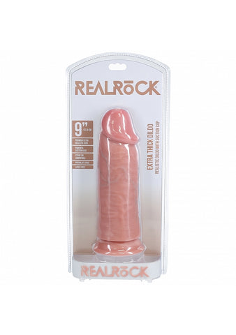 RealRock Extra Thick Straight Dong by Shots Toys - Realistic Dildos