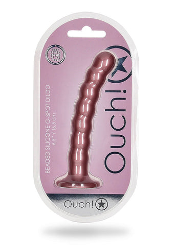Beaded Suction Cup G-Spot Dildo by Shots Toys - Non-Realistic Dildos