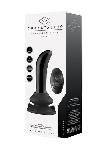 Prickly Rechargeable 10 Functions Glass Vibrator - Glass Sex Toys