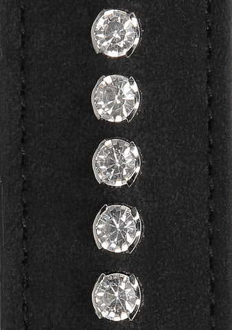 Diamond Studded Bondage Wrist Cuffs by Shots Toys - Cuffs And Restraints