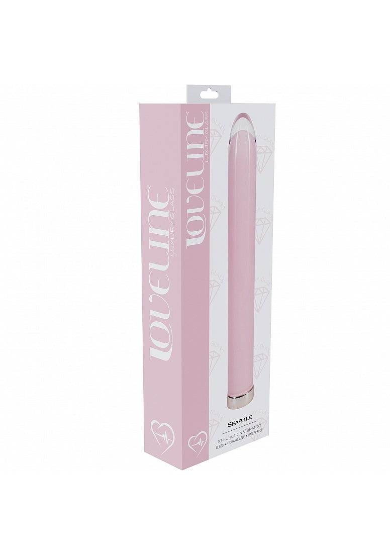 Shots Loveline Sparkle Rechargeable Glass Bullet Vibrator - Glass Sex Toys