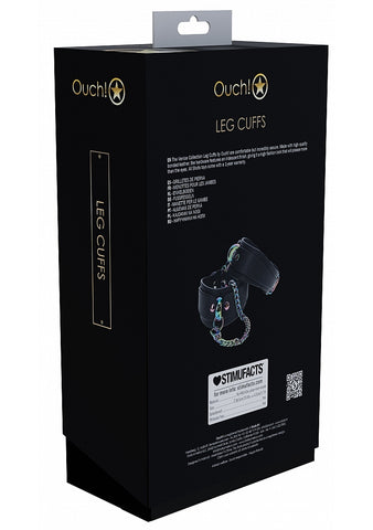 Ouch! Venice Collection BDSM Leg Cuffs by Shots Toys - Cuffs And Restraints