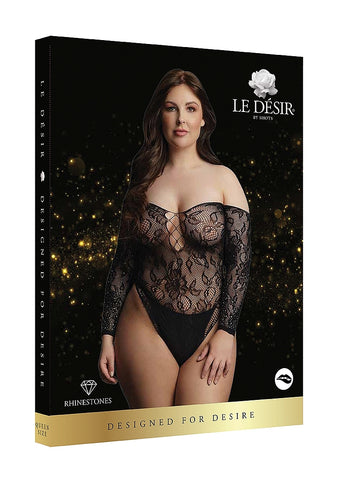 Wonder Rhinestone Sexy Womens Bodysuit by Shots Toys - Teddies and Bodysuits