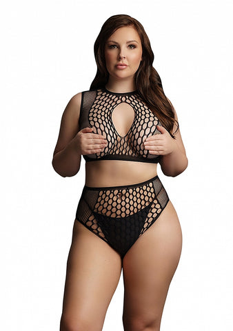 Le Desir Duo Net Key Hole Women's Sexy Bra Set - Bras and Bra Sets