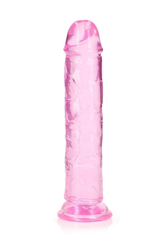 Realrock Crystal Clear 8 Inch Straight Dildo by Shots Toys - Realistic Dildos