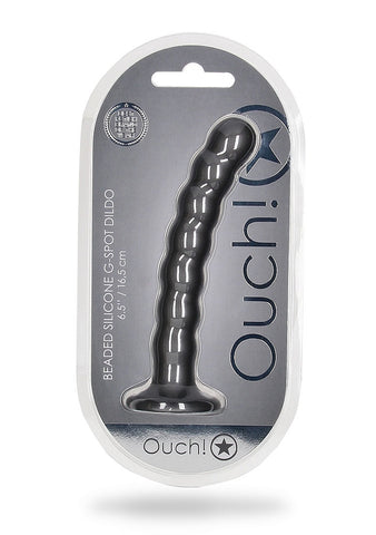 Beaded Suction Cup G-Spot Dildo by Shots Toys - Non-Realistic Dildos