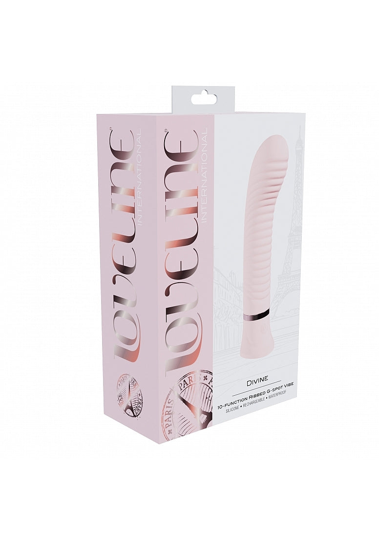 Shots Loveline Divine 10 Functions Ribbed G-spot Vibrator - G-Spot Vibrators