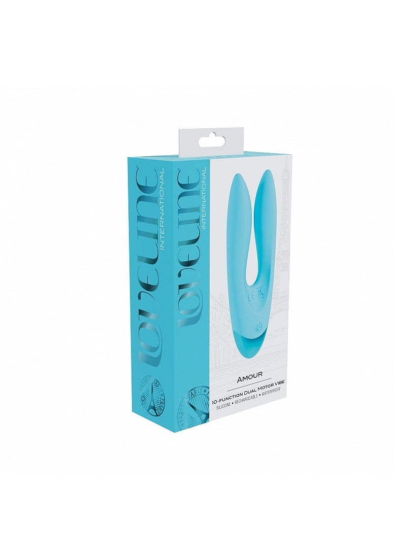 Shots Loveline Amour 10 Function Dual Motor Clitoral Vibe - Clit Ticklers and Pulsators