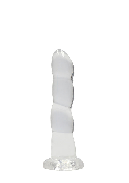 Realrock Crystal Clear Non Realistic Suction Cup Dildo 13cm