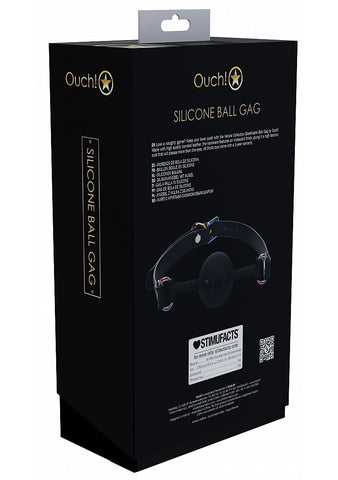 Silicone Bondage Ball Gag by Shots Ouch! by Shots Toys - Bondage Gags and Bits