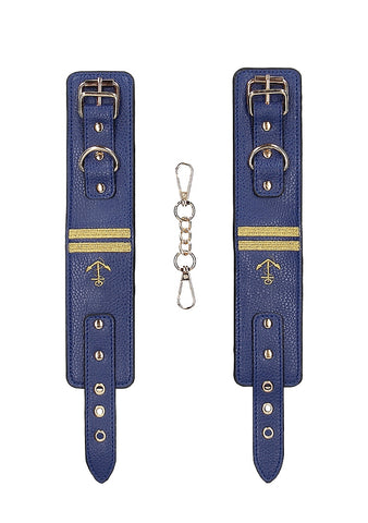 Sailor Theme Bondage Ankle Cuffs by Shots Toys - Cuffs And Restraints