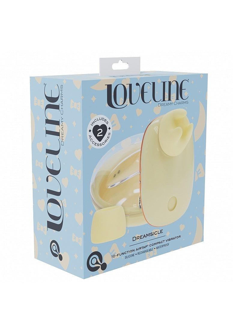 Shots Loveline Dreamsicle AirTapTech Rechargeable Vibrator - Clit Ticklers and Pulsators
