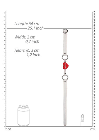 Nurse Theme BDSM Silicone Heart Gag by Shots Toys - Bondage Gags and Bits
