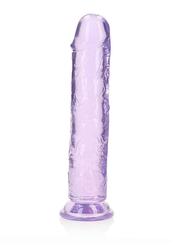 Realrock Crystal Clear 10 Inch Dildo Straight - Realistic Dildos