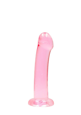 REALROCK Non Realistic Dildo With Suction Cup Dong Pink - Non-Realistic Dildos