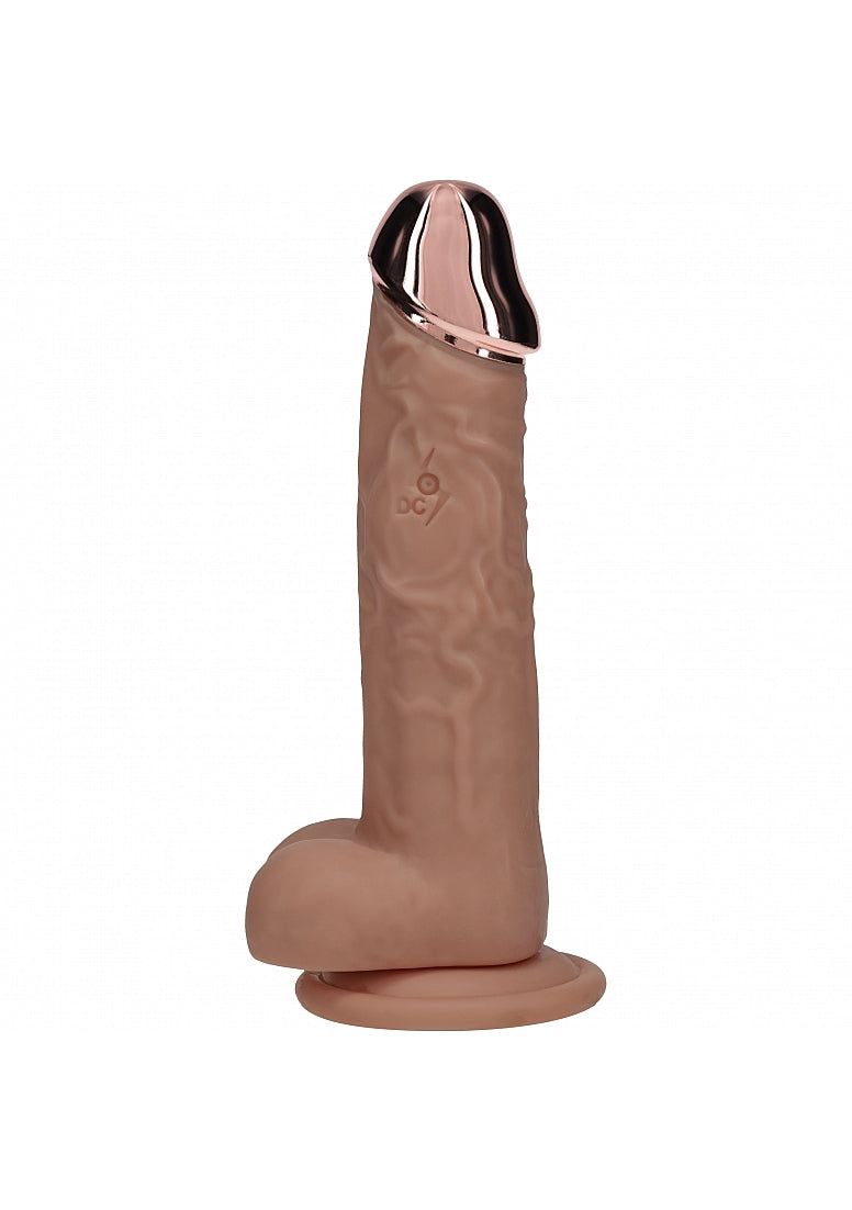 Shots REALROCK Metal Head 8 Inch Realistic Vibrating Dildo - Vibrating Dildos