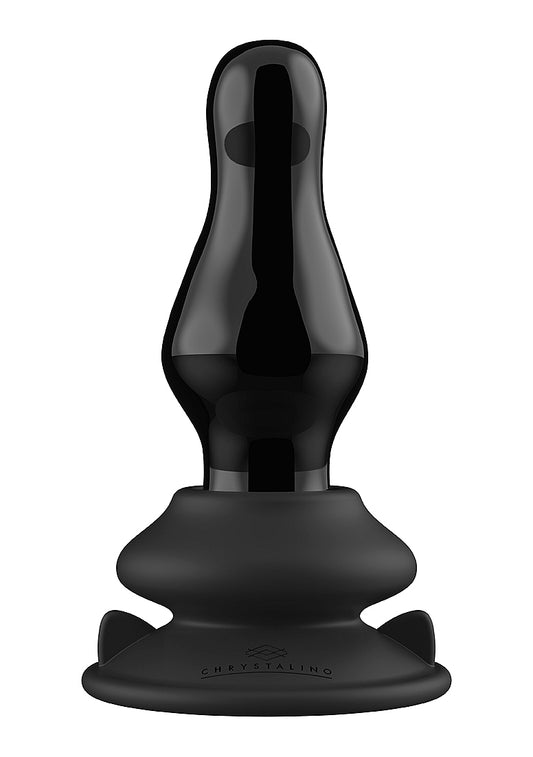 Missy Glass Vibrator With Suction Cup and Remote - Glass Sex Toys