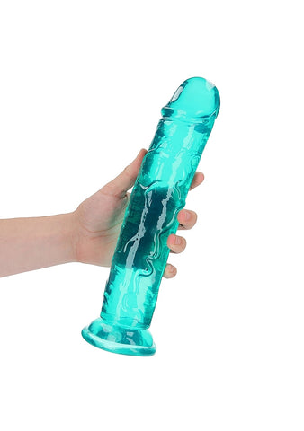REALROCK Straight Dildo 11'' Dong Turquoise by Shots Toys - Realistic Dildos