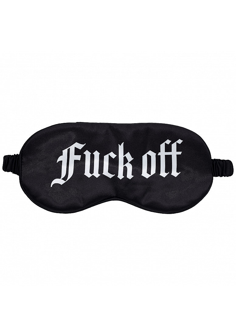 Shots Toys OUCH! Fuck Off Printed Satin Eye Mask - Masks And Blindfolds