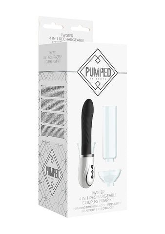 Pumped Twister 1 Rechargeable Couples Pump Kit - Sex Toys For Couples