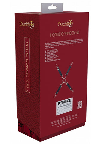 Ouch! Milan Collection Bondage Hogtie Connectors - Cuffs And Restraints