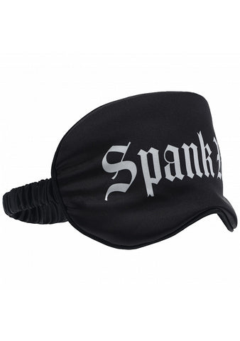 Spank Me Printed Fetish Play Eye Mask by Shots Toys - Masks And Blindfolds