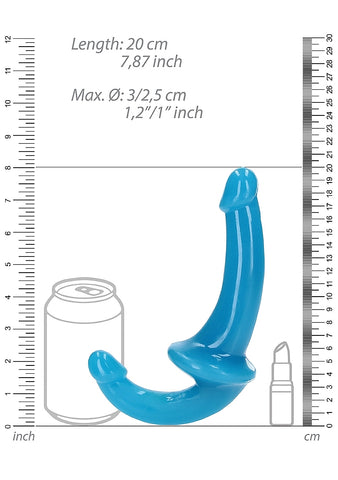 Strapless Strap On Glow in the Dark Neon Dildo - Realistic Dildos
