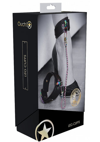 Ouch! Venice Collection BDSM Leg Cuffs by Shots Toys - Cuffs And Restraints