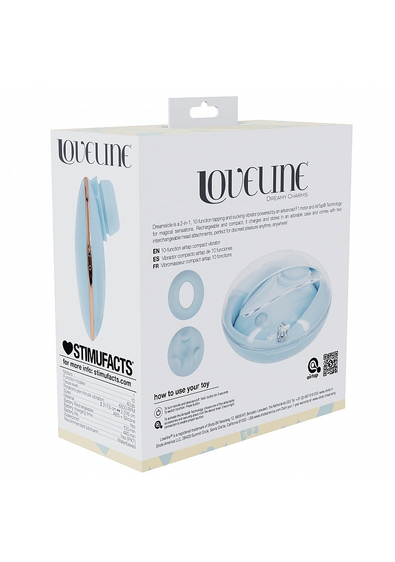 Shots Loveline Dreamsicle AirTapTech Rechargeable Vibrator - Clit Ticklers and Pulsators