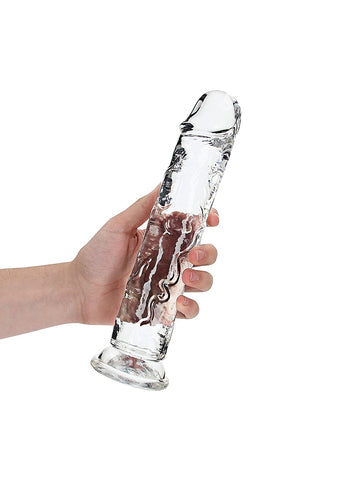 REALROCK Straight Dildo 10'' Dong Transparent - Realistic Dildos