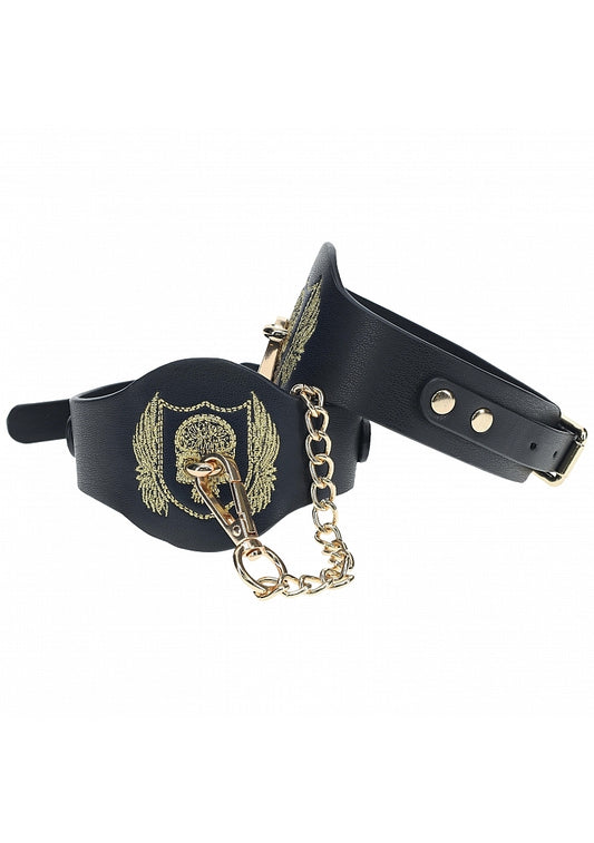 Ouch! London Collection Bondage Leg Cuffs by Shots Toys - Cuffs And Restraints