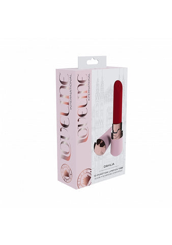 Loveline Dahlia 10 Function Lipstick Vibrator - Personal Massagers