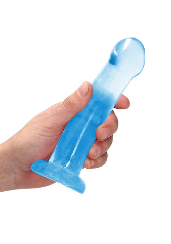REALROCK Non Realistic Dildo With Suction Cup Dong Blue - Non-Realistic Dildos