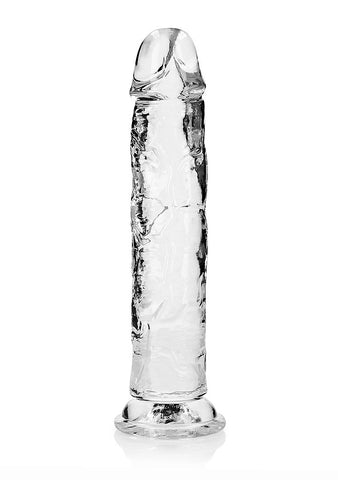 REALROCK Straight Dildo 10'' Dong Transparent - Realistic Dildos