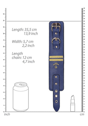 Sailor Theme Bondage Ankle Cuffs by Shots Toys - Cuffs And Restraints